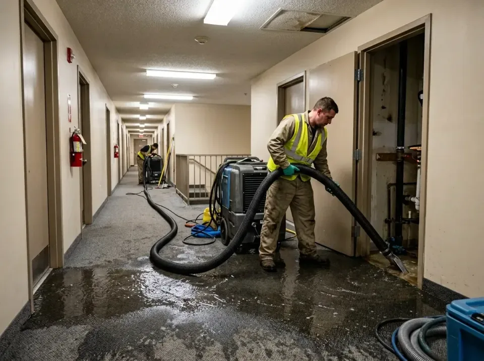 multi-unit-apartment-hallway-f-005 — frequently asked questions, Emergency Burst Pipe Water Extraction & Removal in Pecan Gr…